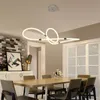 Ljuskronor 360 grader LED ljuskrona belysning oregelbunden formad matsal sovrum tak hängande ljus inomhus modern hängande lampa