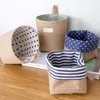 Opbergmand Creatieve Slaapzaal Deur Opknoping Wall Bag Home Storages Katoen Linnen Desktop Jute Opbergmanden 16 Kleuren Zee Schip KKC4565