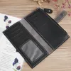 PU Leather Long Simple Buckle Multi Card Posizione Zipper Busta Portafoglio Borsa per cellulare Pochette da donna