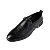 Chaussures de robe en cuir véritables pour hommes Four Seasons Slip-On Black Business Work Shoes Vintage Mocassins Taille 35-44