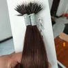 Elibess Marke Nano Ring Haarverlängerungen Brasilianisches reines Haar, 100% menschliches Haar, das unverarbeitete menschliche Haare, 1g st 150s eins viel, dhl frei
