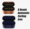 ブルーゴールドピンクヘアカーラー多機能ヘアスタイリングヘアカーラーデバイス自動ヘアアイロンギフトボックス EU 英国米国プラグ