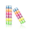 Newest Neon Makeup Eyeshadow 6colors in 1 set Neon Eye Shadow Powder Beauty Eye DIY Glitter Nail Art Powder cosmetics