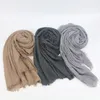 Coton lin enveloppe musulmane et châle Islam Turban prêt à porter des femelles nouvelles femmes froides Hijab instantanément sous Scarf3213678