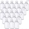 30ml 60ml Empty Clear Plastic Bottles Refillable Travel Container with Flip Cap for Shampoo Liquid Hand Sanitizer