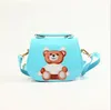 Nieuwe aankomsten Baby Meisjes Cartoon Beer Tassen Kinderen Leren Prinses Tassen Kinderen Handtassen Kind Schoudertassen Meisje Crossbody Tas Portemonnees