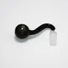 colorful 14mm Male joint glass bowls Pyrex Glass Oil Burner Pipe Tobacco 30mm big Bent Bowl Hookah Adapter Thick Bong Pipes gray black pink blue Smoking Shisha Tube