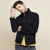 KUEGOU veste en jean pour hommes style sud-coréen mode printemps manteau noir gris mince cowboy manteau revers top taille KW-2988 201127