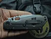 High End Enter Tactical Składany Nóż D2 Kamienny Wash Blade Włókno węglowe + TC4 Stop Titanium Uchwyt Survival Składany Noże EDC