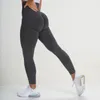 Nowe bezszwowe dziane biodra legginsy wilgoci odprowadzające spodnie jogi sportowe legginsy fitness sexy slim slim wysokiej talii legginsy 14 kolorów