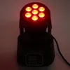 80 W 7-RGBW LED Oto / Ses Kontrol DMX512 Mini Hareketli Kafa Sahne Lambası (AC 110-240 V) Siyah Yeni Yüksek Kalite Sahne Aydınlatma