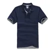 Polo di marca da uomo Estate Desiger Camicia a maniche corte in puro cotone Business Casual Polo traspirante Maglie Plus Size 3XL Y1120