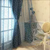 Sheer Curtains Embossed embroidered curtain simple modern fresh pastoral full shading living room bedroom balcony custom finished