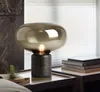 Postmoderne Creatieve Marmeren Glas Studielamp Simple Nachtkastje Slaapkamer Designer Lamp