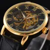 FORSINING Top Mens Watch رجال الرياضة على مدار الساعة الذكور الأعمال الهيكل العظمي ساعات اليد الرياح الساعات الميكانيكية Gift1