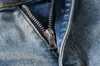 conception de luxe mens slimleg jeans designer jeans léger am trou mens casual solide classique droite denim design patch jeans s204g