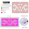 1500W High Intensity LED Dual Chips 380-730nm Full Light Spectrum LED Växtväxt Lampa Vit Grow Lights