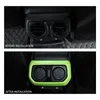 Car Rear Exhaust Vent Decorative Cover Green For Jeep Wrangler JL JT Auto Internal Accessories