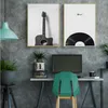 Paintings Vintage Musical Instrument Guitar Radio Canvas Painting Poster And Print Living Room Bedroom Wall Art Picture Home Decor217Z