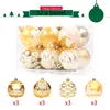 24 pezzi di Natale albero di Natale palla decorazioni per la casa ornamento appeso fiocco di neve per la decorazione del partito di famiglia regalo di anno Y201020