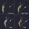 90mm 7g camarão luminoso isca de silicone artificial artificial com ganchos giros iscas set anzois sabiki plataformas de pesca