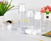 500 unids/lote 30ml rociador transparente vacío botella de Perfume sin aire 50ML loción recargable contenedores de fragancia botellas de vacío de plástico