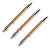 Ballpoint Pen Set Bamboo och Wood Writing Tools, Blue Refill (60 stycken)