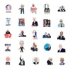 50 PCS No Repeating Car Stickers Biden Harris For Skateboard Laptop Helmet Pad Bicycle Bike Motorcycle PS4 Notebook Guitar PVC Fridge Decal