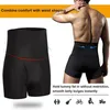 Hommes ventre contrôle Shorts taille haute formation Compression Shaper pantalon sans couture ventre ceinture Boxer slips Anti-curling sous-vêtements1