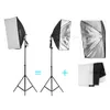 Freeshipping Photography Kit Paraply Softbox med lökhållare 45W Light Bulb Socket Backdrop Light Stand Backdrops för Photo Studio
