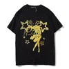 summer fashion men's T-shirt zodiac print round neck stretch couple loose and comfortable short-sleeved women's T-shirt S-XXL#GVC201