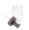 Black Mason Jar Soap Dispenser Lids Rust Proof 304 Stainless Steel Liquid Pump for Kitchen and Bathroom -Jar not Included