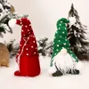 クリスマスの顔のない手作りGNOMEサンタ布人形飾りスウェーデンの置物の休息のホーム庭の装飾用品JK2010XB