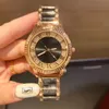 Мода Top Brand Lady Watches 36 мм Наборные Наручные часы Кварцевые Алмазные Часы для женщин Лучший Валентина Подарок Reloj de Lujo Dropshipping