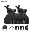 Videoüberwachungssystem CCTV-Überwachungskamera-Video-Recorder 4CH DVR AHD Outdoor-Kit-Kamera 720P 1080N HD Nachtsicht 2MP Set1