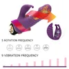 Rotierender Kaninchenvibrator, G-Punkt-Dildo-Vibrator für Frauen mit 5 starken 360-Grad-Vibrationsmodi, Klitoris-Vibrator, Sexspielzeug Y202645472