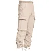 Pantaloni da uomo Mens 2021 Cargo Four Seasons Multi-tasca Sei colori Moda Casual Salopette e pantaloni con coulisse