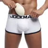 Jockmail yastıklı erkek iç çamaşırı boksörleri gövdeler seksi eşcinsel penis torbası şişirme ön arttırıcı ön çift çıkarılabilir push yukarı yukarı kupa y200415295k