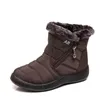 Women Snow Boots دافئة قصيرة الفراء أفخم شتاء الحذاء في الكاحل بالإضافة إلى الحجم منصة السيدات zip أحذية الإناث الراحة إسقاط الشحن C336 Y200114