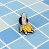 Banana Brosch Pin Fruit Plant Penis Dick Organ Emamel Badge Meme Evil Wicked Adult Funny Cartoon Jewelry Women Friend Whole5354621
