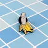 Banana Brooch Pin Fruit Plant Penis Dick Organ Enamel Badge Meme Evil Wicked Adult Funny Cartoon Jewelry Women Friend Whole8165212