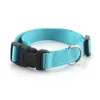 Classic Solid Pet Dog Collar Basic Nylon Dog Cat Collars voor kleine medium honden kunnen aangelijnd harnas matchen met snelle slaggesp Groothandel B39