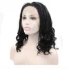 Black Box Braided Wigs For African Women Heat Resistant Fiber Synthetic Lace Front Wig 1b Natural Short Braids Wigs Half Hand Tie5449747