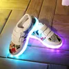 7PUPAS Новая детская световая обувь USB зарядки обувь мальчик девочек холст образец светодиодная обувь 7 цветов наружных светящихся кроссовки LJ200907