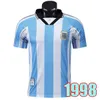Retro 1986 Argentyna Diego Maradona Soccer Jerseys 1978 Boca Juniors 1981 Vintage Napoli czwarty 4 1987 1988 Koszulka piłkarska klasyczny zestaw Kid Kit