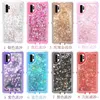 Hard Clear Glitter 3D Flowing Liquid Quicksand Cover for ip12 Protective for Samsung Galaxy NOTE10/ PRO/S10/S9/Plus/Lite/NOTE8 Sparkly Skin