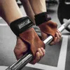 Gewichtheben Hebegurte Power Grip mit Handgelenkschlaufe für Gewichtheben Kreuzheben Fitnessstudio Trainingshandschuhe Hochleistungsgurte Q0107