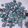 Argent Couleur Turquoise Alliage Pavé Composants 18mm Snap Bouton Charmes Perles Fabrication de Bijoux DIY Collier Boucles D'oreilles Bracelet Fournisseur En Gros