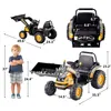 USA Voorraad Stuk speelgoed Bouwvoertuig voor Kinderen Bulldozer Peuter Rit op Speelgoed Digger Scoop Trekkoken Draagbare Speelwagen Auto Toy Wi185p