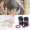 Small Telephone Line Frosted Hair Ropes Girls Colorful Transparent Elastic Hair Bands Ponytail Holder Tie Gum Hair Accessories